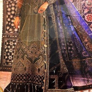 Pakistani/Indian wedding party outfit. Formal wear.